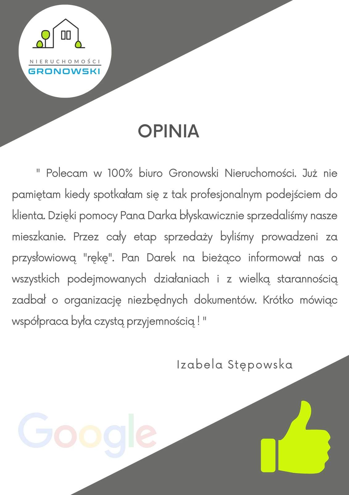 Rzetelna i profesjonalna obsługa przy sprzedaży mieszkania w Inowrocławiu.